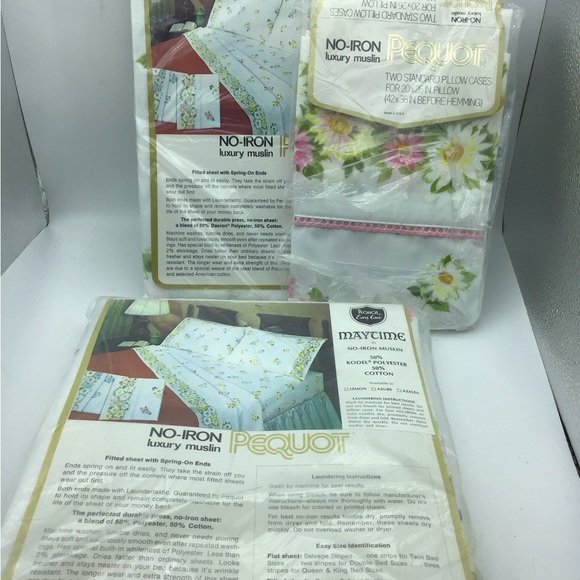 Vintage Pequot Twin sized sheets - Picture 2 of 5